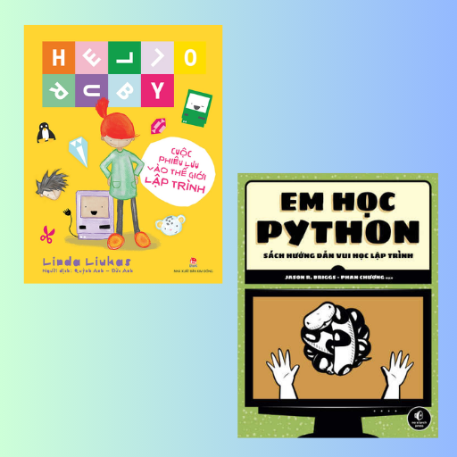Sách Hello Ruby - Cuộc phiêu lưu vào thế giới lập trình và Em Học Python - Sách Hướng Dẫn Vui Học Lập Trình
